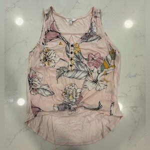 Candie's Pink Sleeveless High/Low Tank Top - Size XS